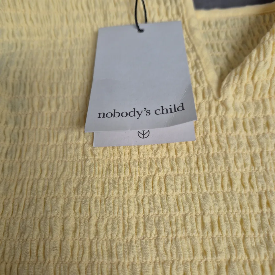 NOBODY'S CHILD SLEEVELESS MIDI DRESS – YELLOW, UK 10 (EU 38)
