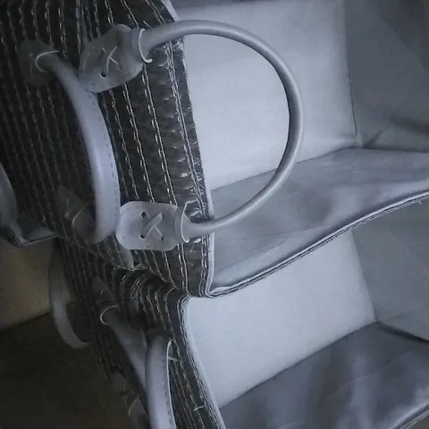 BOXED FABRIC BASKET DARK GREY