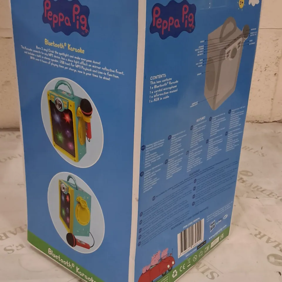 BOXED PEPPA PIG BLUETOOTH KAROKE