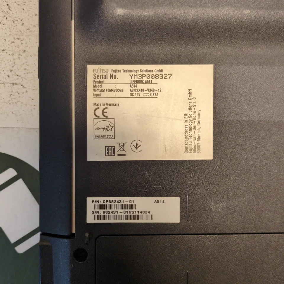FUJITSU LIFEBOOK A514 LAPTOP – BLACK (USED)