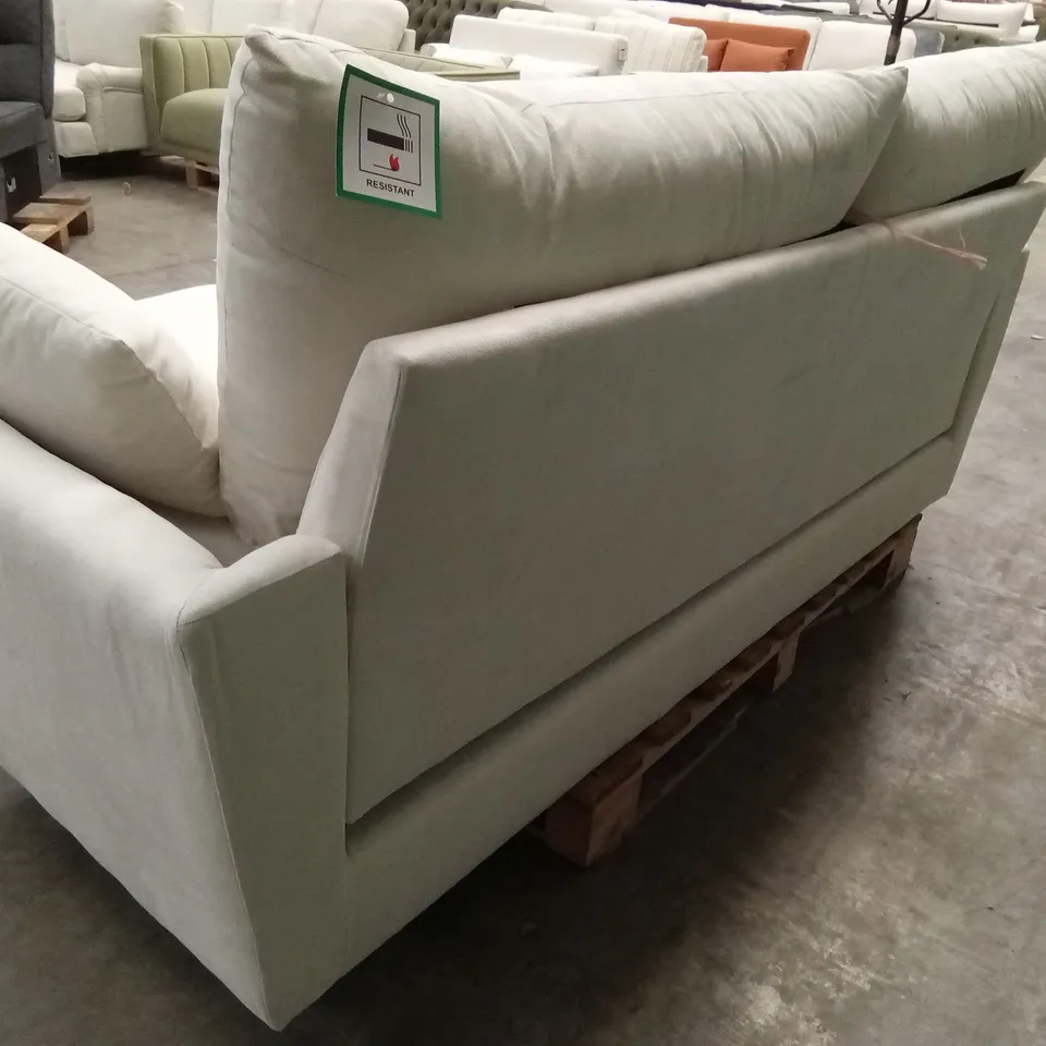 LANGDON 3 SEATER SOFA, CREAM HOUSE PLUSH FABRIC
