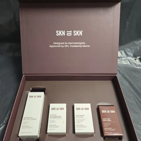 SKIN TO SKIN - SKIN CARE GIFT SET TO INCLUDE NIGHT CREAM, SERUM AND CLEANSER