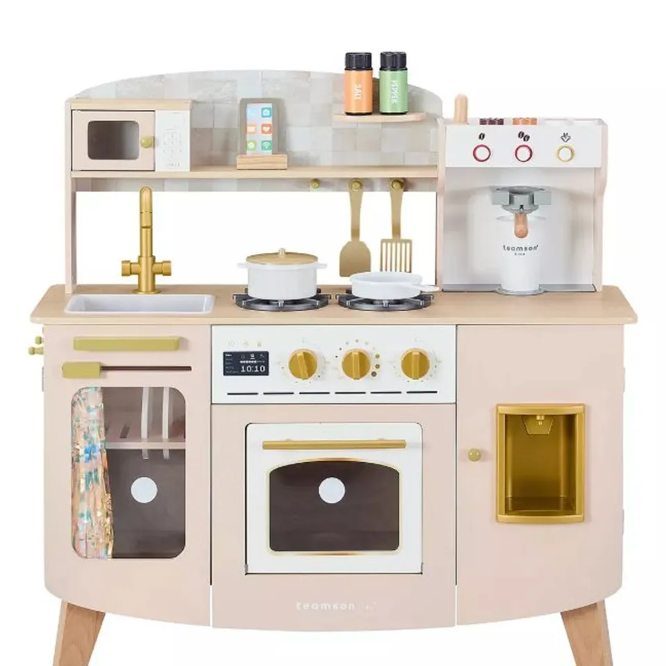 BOXED TEAMSON KIDS MEDIUM PLAY KITCHEN - PINK (1 BOX) RRP £109.99