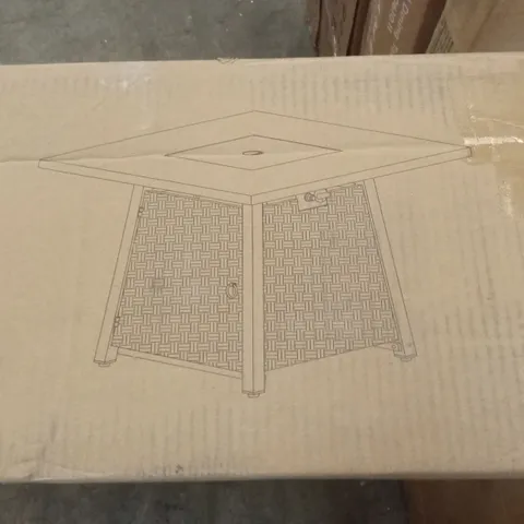 BOXED 35inch GAS FIRE PIT TABLE (1 BOX)