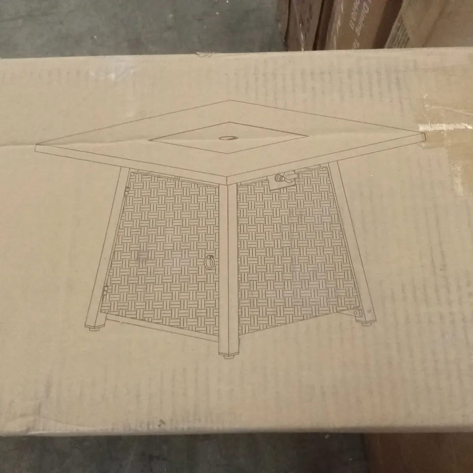 BOXED 35inch GAS FIRE PIT TABLE (1 BOX)
