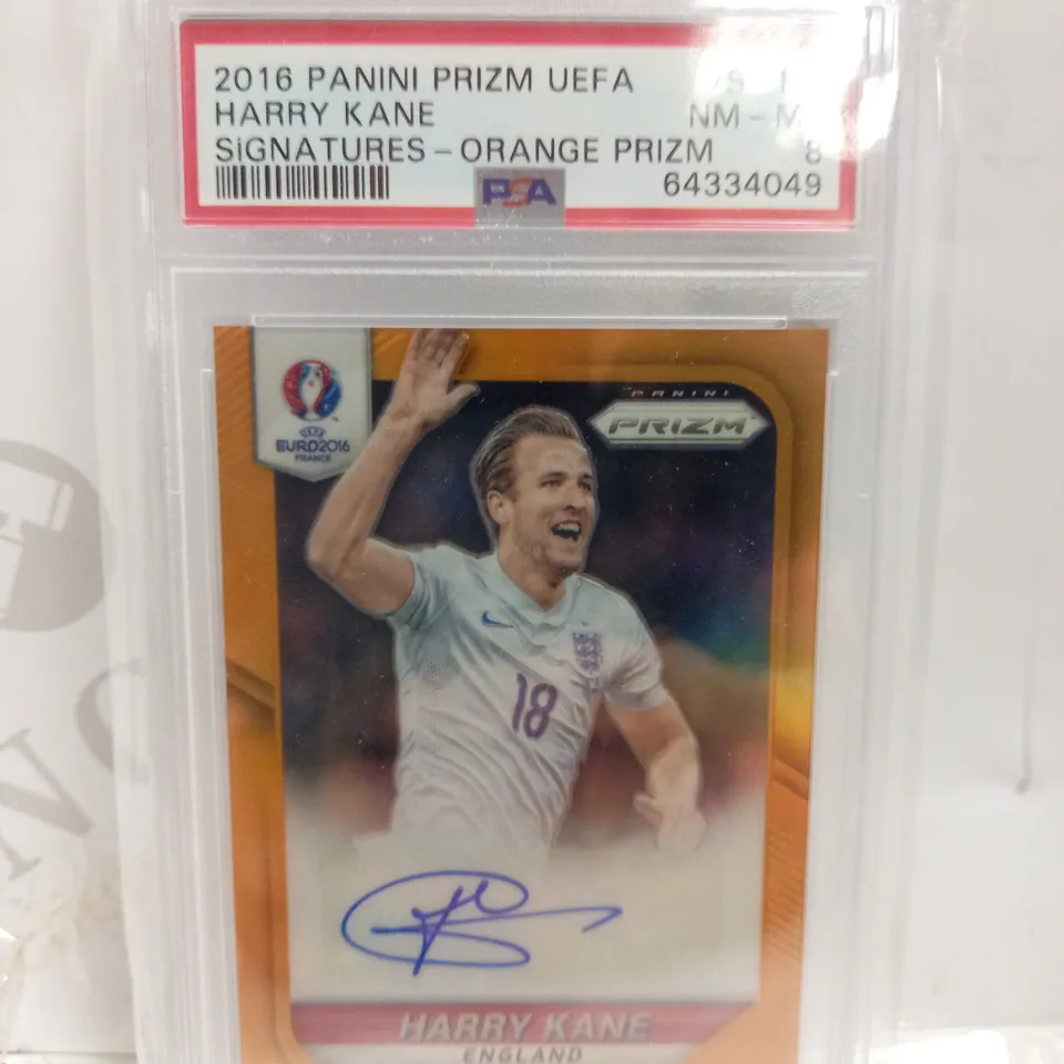 SIGNED AND SEALED HARRY KANE 2016 PANINI PRIZM UEFA FOOTBALL CARD