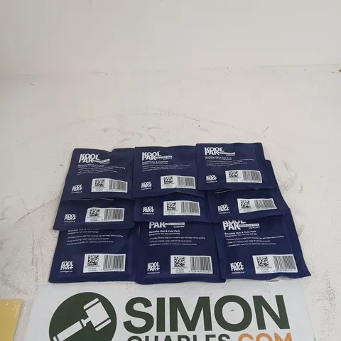LOT OF APPROXIMATELY 9 KOOLPAK HOT AND COLD THERAPY PACKS
