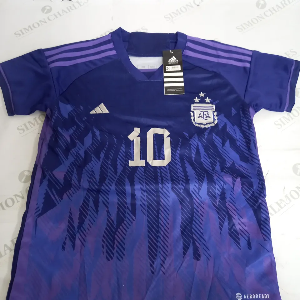 ADIDAS ARGENTINA FOOTBALL SHIRT -  MESSI 10 - SIZE 26