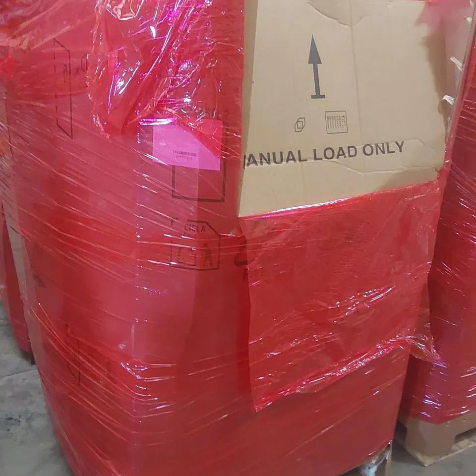 PALLET CONTAINING A VERY LARGE QUANTITY OF ASSORTED ITEMS INCLUDING: BATHROOM MIRROR, MAGNETIC DART BOARD, FOAM UNIVERSAL TOILET SEAT ECT