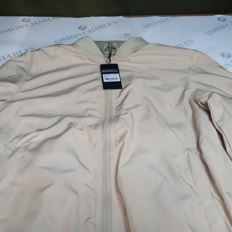 URBAN CLASSICS LADIES LIGHT BOMBER JACKET IN SAND - XS