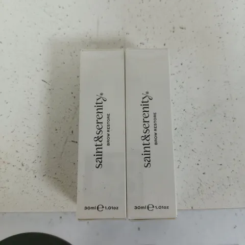 SAINT & SERENITY BROW RESTORE BROW SERUM β 30ML X2 BOXED