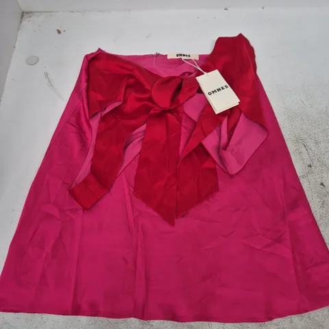 OMNES MAGGY MINI DRESS – RASPBERRY & BARBADOS CHERRY, UK 12
