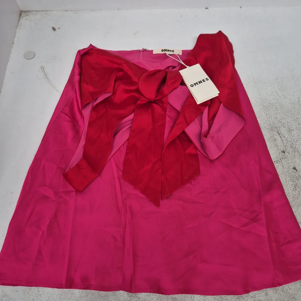 OMNES MAGGY MINI DRESS – RASPBERRY & BARBADOS CHERRY, UK 12