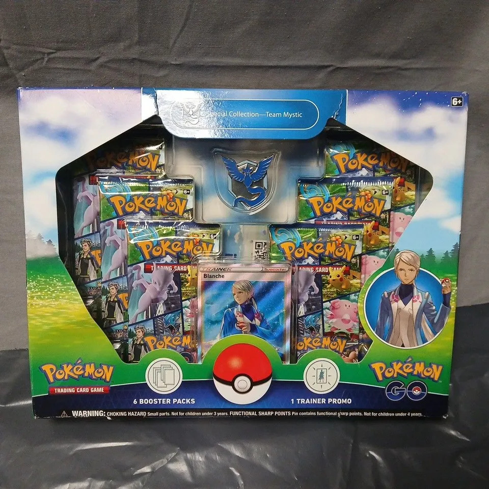 POKÉMON GO SPECIAL COLLECTION TEAM MYSTIC – TRADING CARD GAME BOXED SET (PROMO CARD + 6 BOOSTER PACKS)