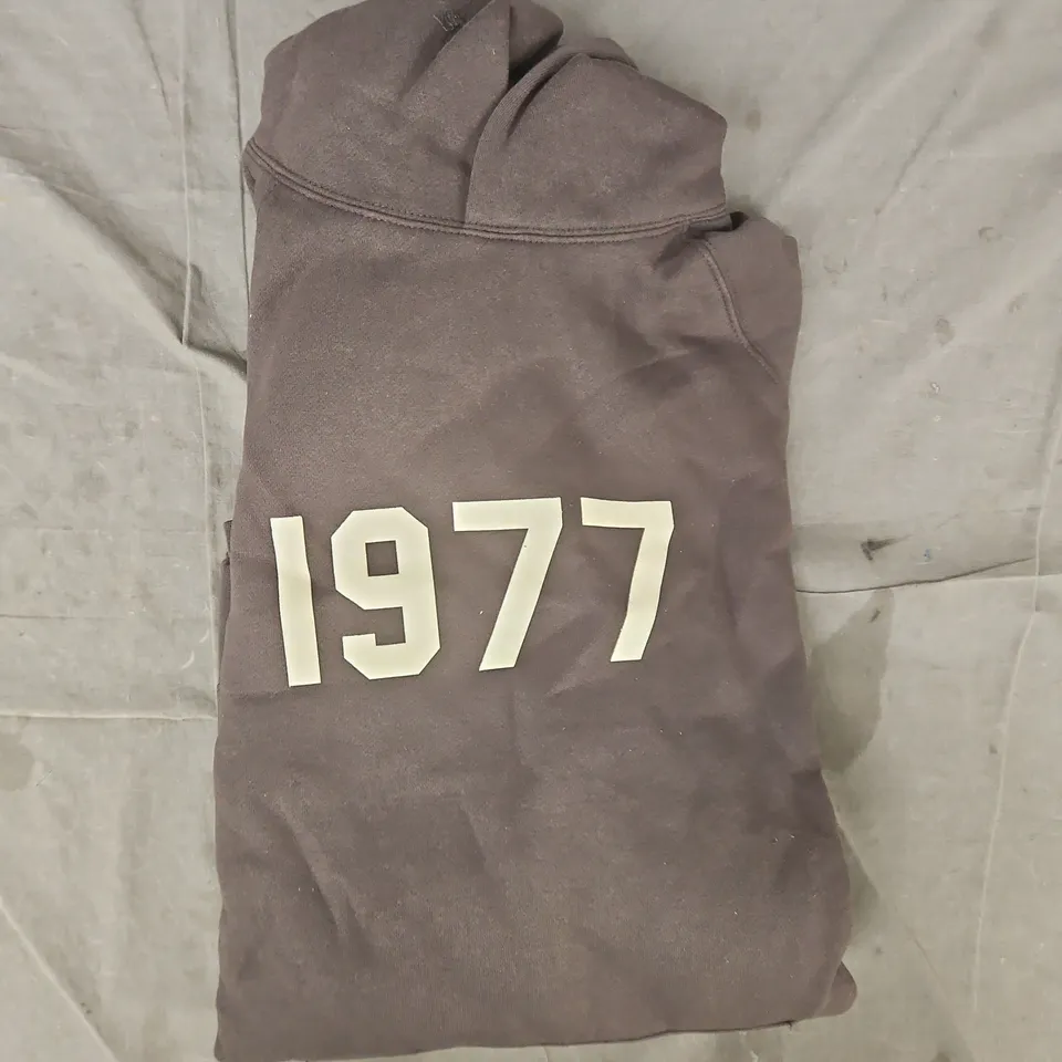 ESSENTIALS FEAR OF GOD HOODIE IN DARK BROWN SIZE MEDIUM