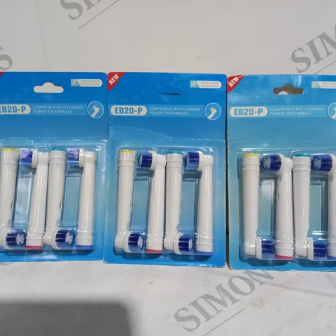 BOX OF APPROXIMATELY 20 EB20-P TOOTHBRUSH HEADS