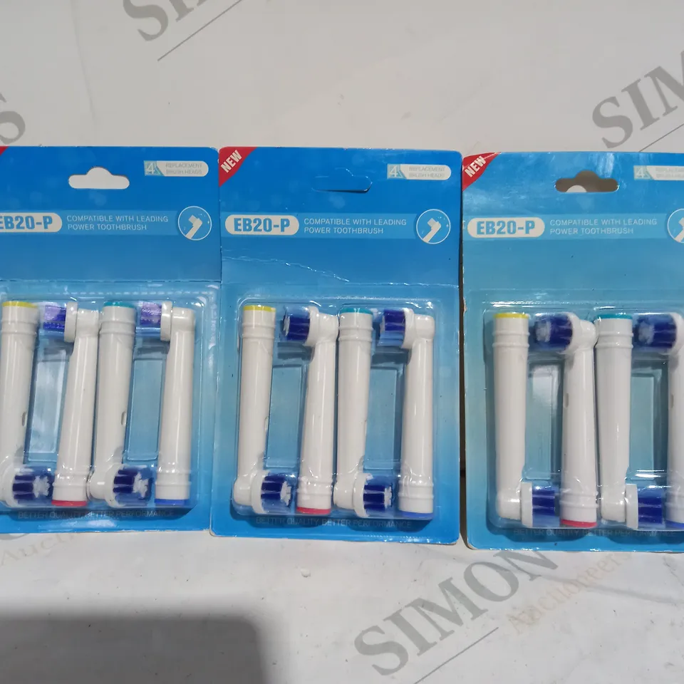 BOX OF APPROXIMATELY 20 EB20-P TOOTHBRUSH HEADS 