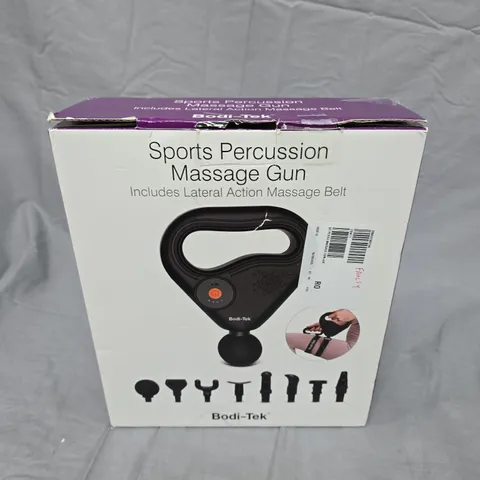 BODI-TEK SPORTS PERCUSSION MASSAGE GUN β BOXED WITH CASE AND ATTACHMENTS