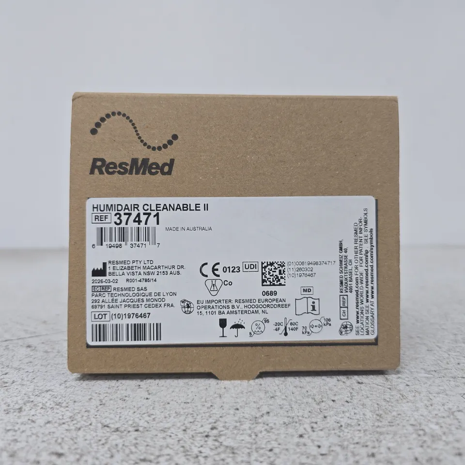 BOXED RESMED HUMIDAIR CLEANABLE II HEATED HUMIDIFIER