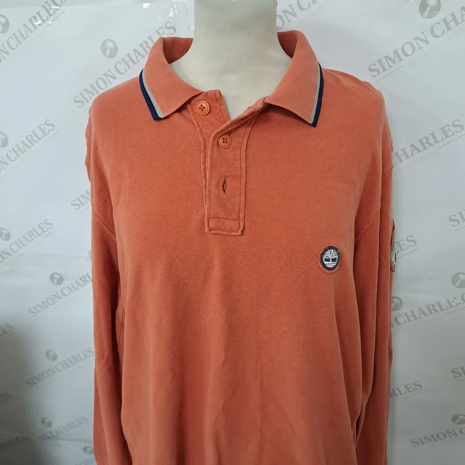 TIMBERLAND LONG SLEEVED POLO SHIRT SIZE L