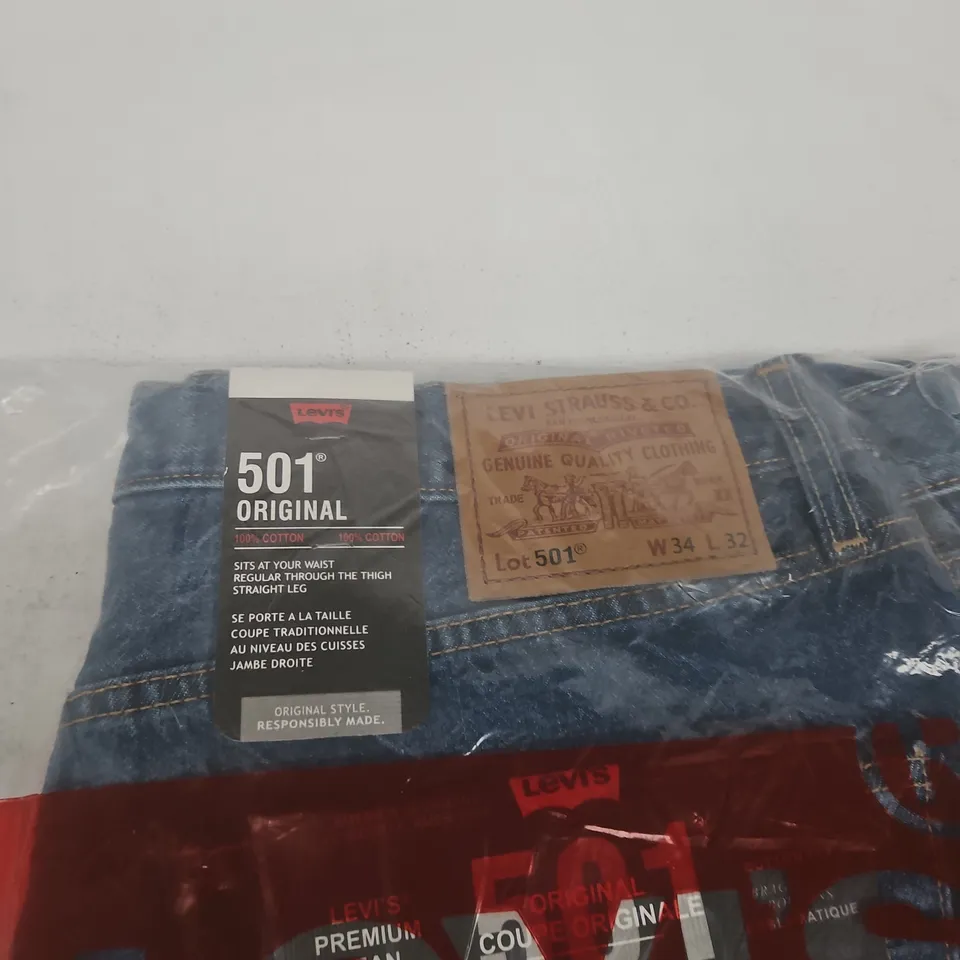 LEVI'S 501 ORIGINAL JEANS – MEN'S, UK 34 X 32