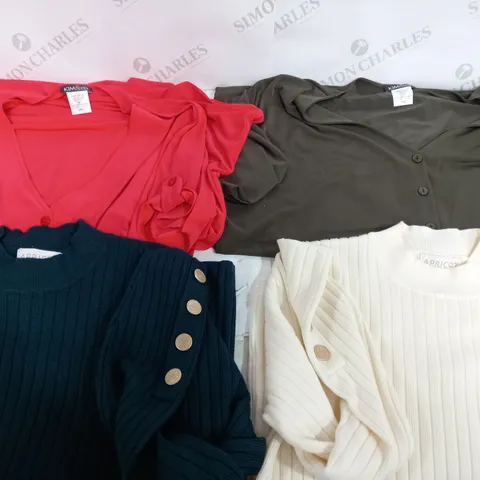 BOX OF APPROX 20 ASSORTED CLOTHING ITEMS TO INCLUDE - KIM&CO - APRICOT