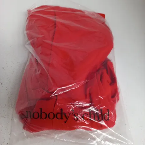 NOBODY'S CHILD WOMEN’S RED JUMPSUIT – UK 14