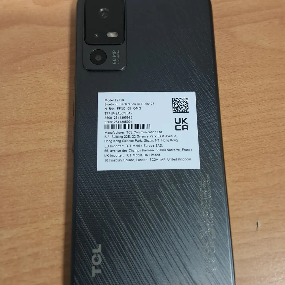 BOXED TCL 40R 5G 64GB IN STARLIGHT BLACK - T771K