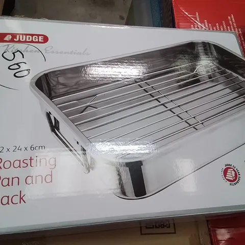 BOXED JUDGE ROASTING PAN AND RACK