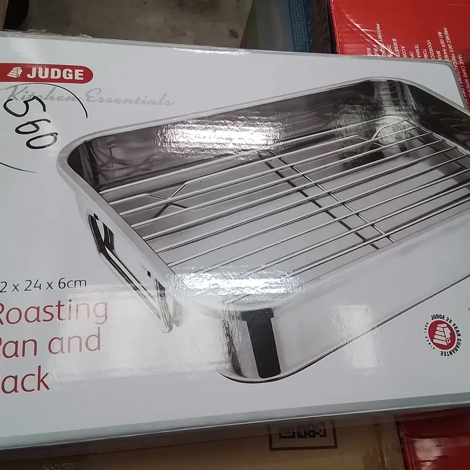 BOXED JUDGE ROASTING PAN AND RACK