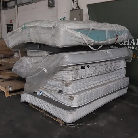 PALLET OF 8 MATTRESSES - ASSORTED SIZES, STYLES AND CONDITIONS 