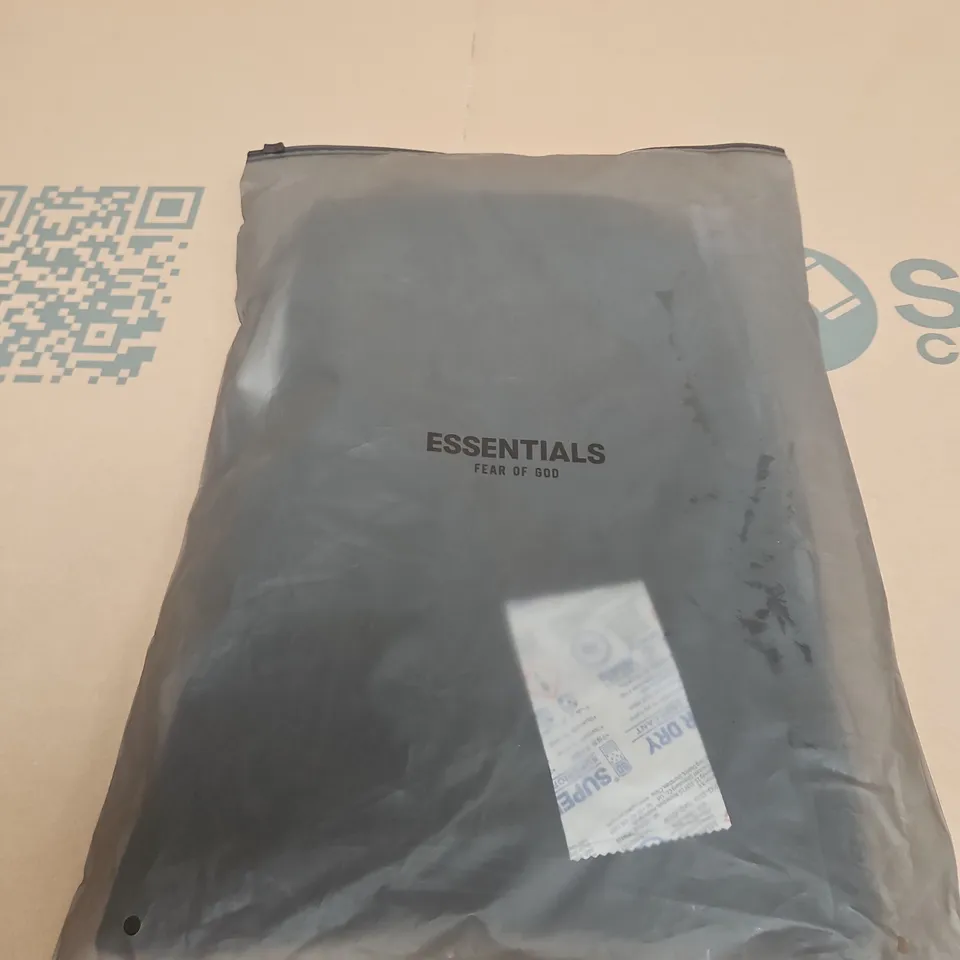 ESSENTIALS FEAR OF GOD CUFFED BLACK JOGGER SIZE M