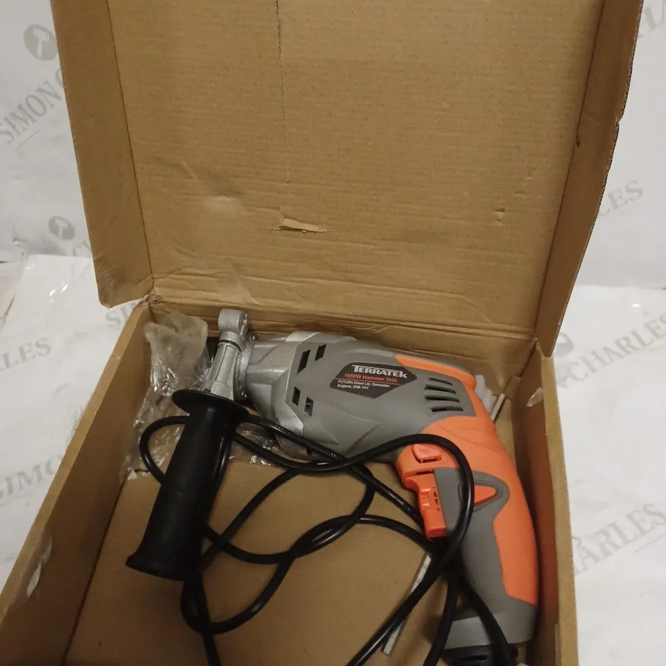 TERRATEK 1050W POWERFUL VARIABLE SPEED ELECTRIC HAMMER DRILL