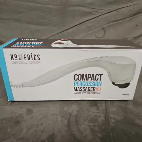 BOXED HOMEDICS COMPACT PERCUSSION MASSAGER WITH HEAT PA-MHA