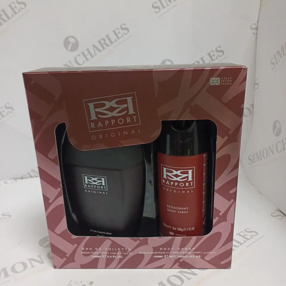 BOXED RAPPORT ORIGINAL EAU DE TOILETTE SPRAY 100ML GIFT SET