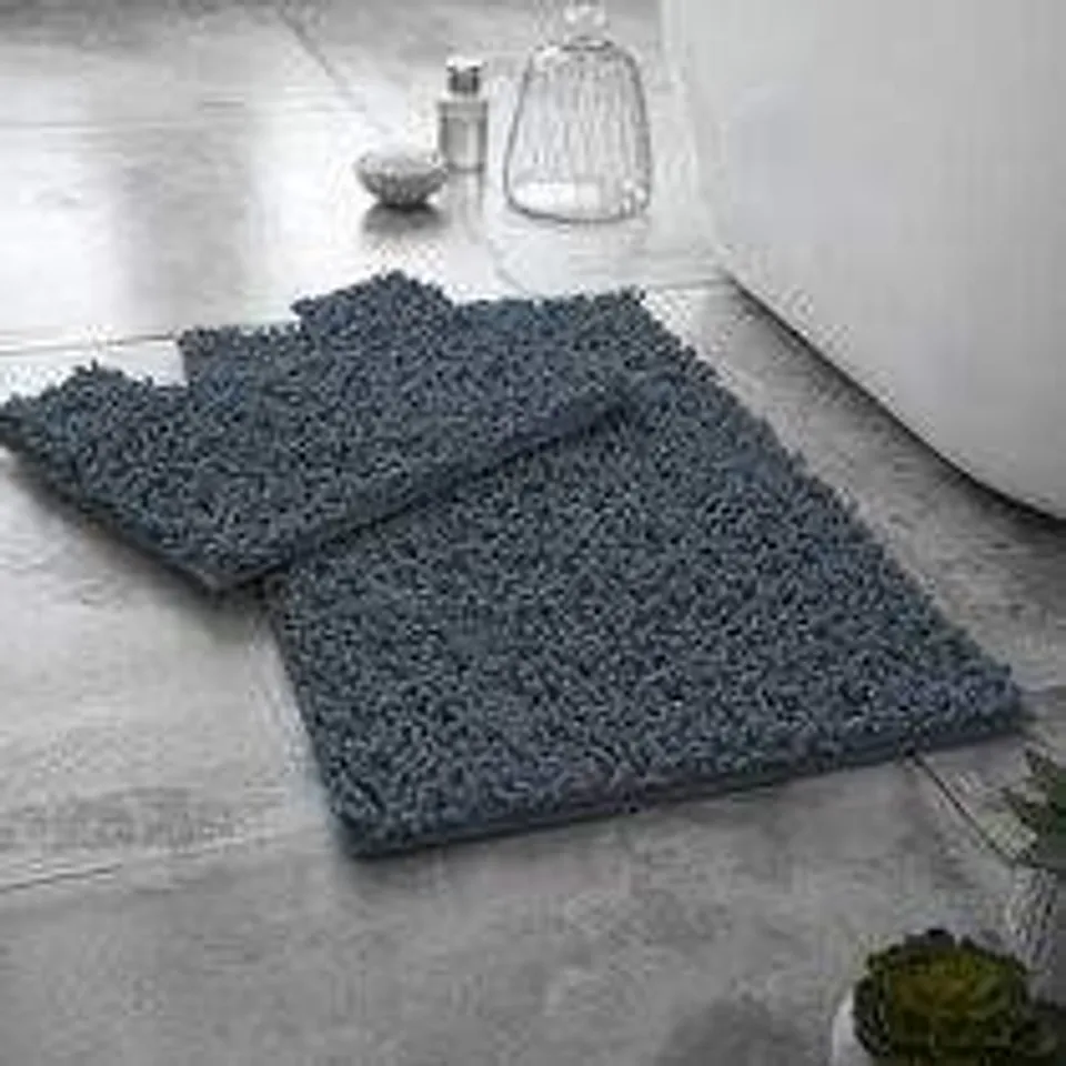 IULI 2 PIECE SET BATH MAT COLOUR DARK GREY
