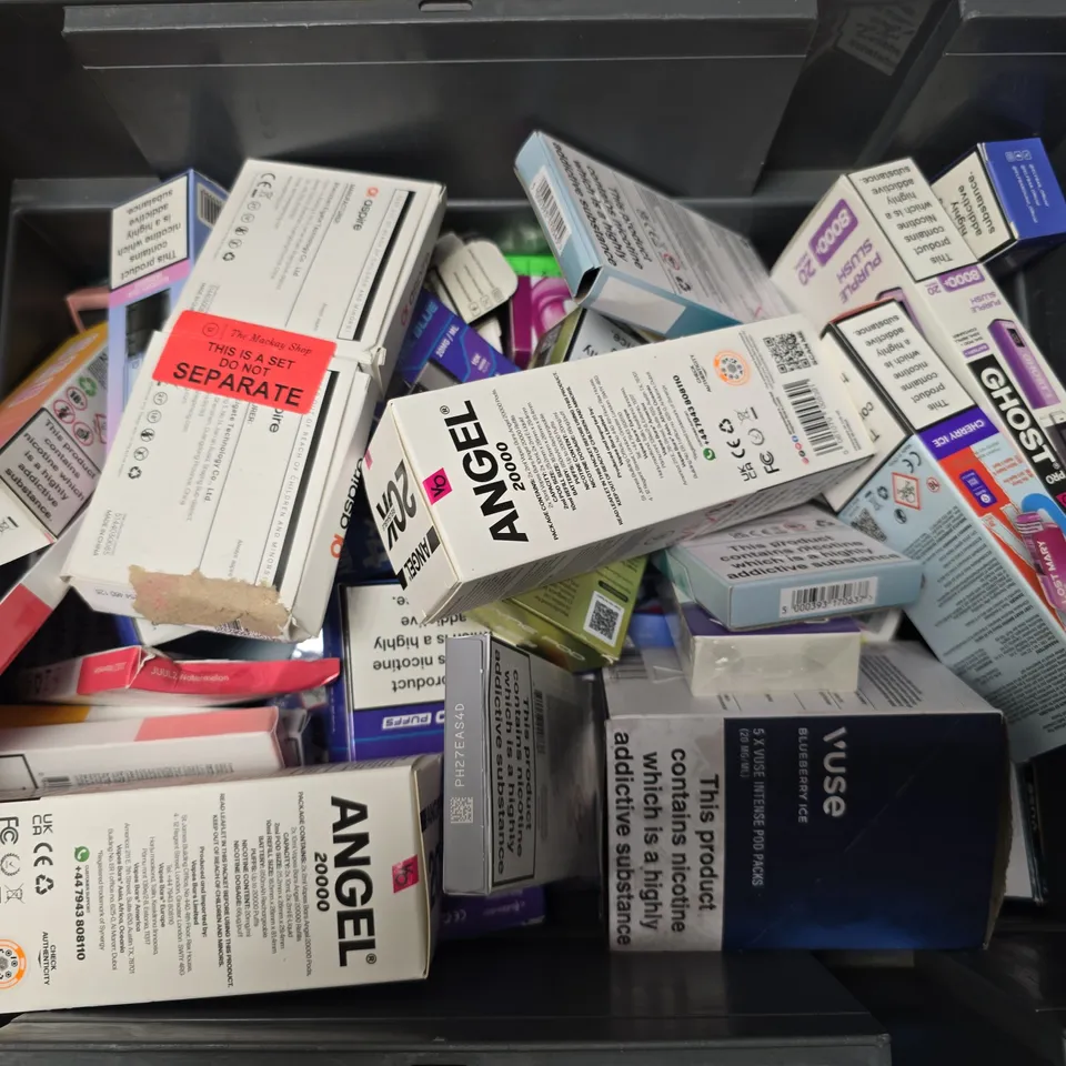 APPROXIMATELY 20 ASSORTED E-CIGARETTE PRODUCTS TO INCLUDE BRANDS SUCH AS ANGEL, GHOST, CLIQ, ETC - COLLECTION ONLY