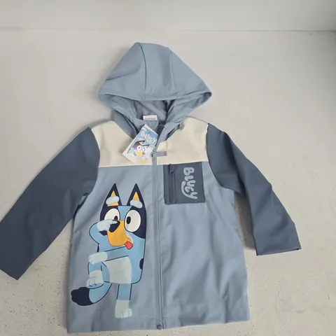 BLUEY THEMED SHOWERPROOF KIDS JACKET - 3/4 YRS