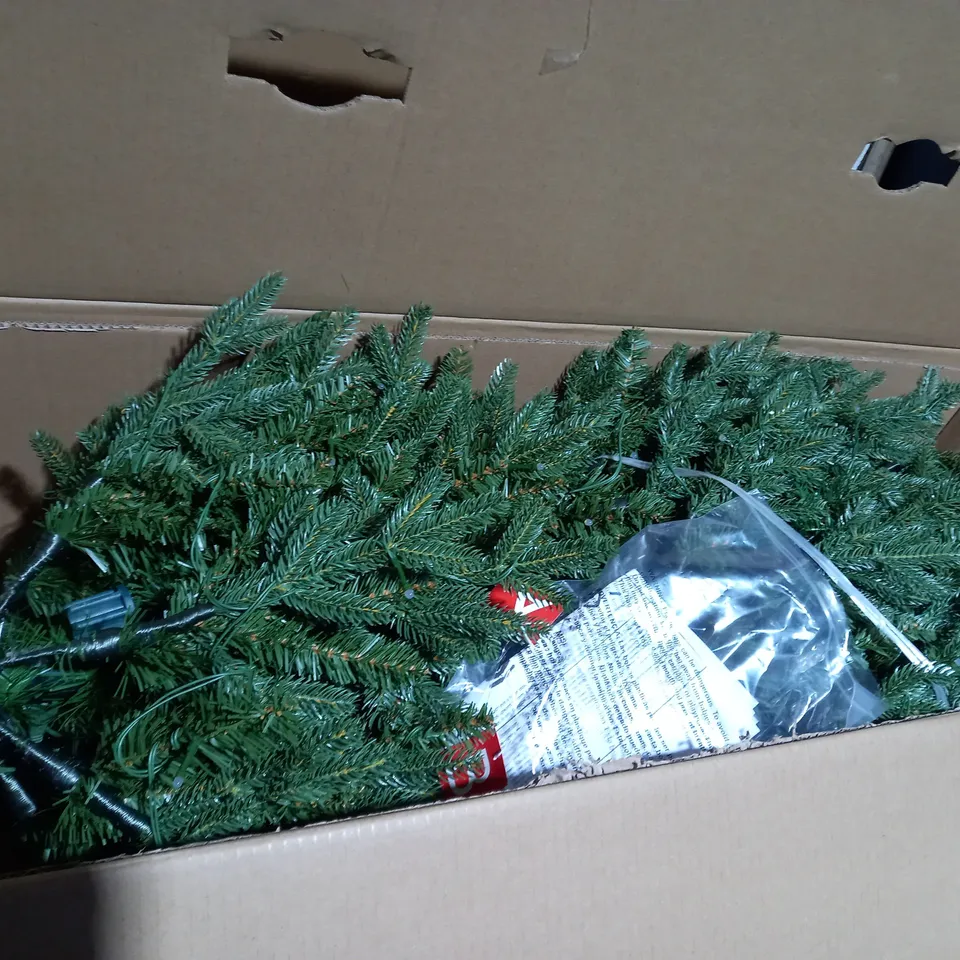 SANTA'S BEST 116 FUNCTION PRE-LIT GUMDROP AUBURN CHRISTMAS TREE - COLLECTION ONLY