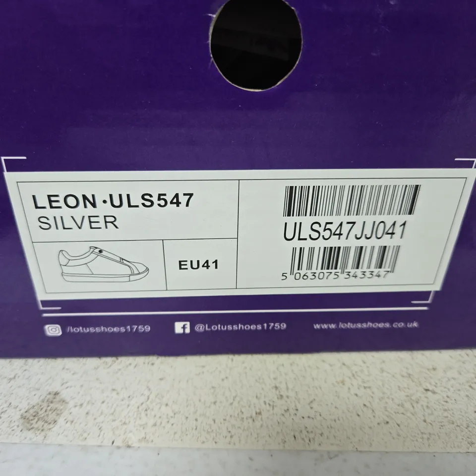 LOTUS LEON ULS547 SILVER SNEAKERS – UK7 (EU41)