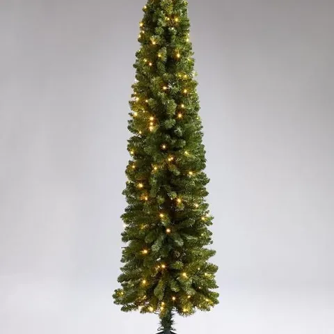 BOXED PRE-LIT 6FT PENCIL CHRISTMAS TREE - COLLECTION ONLY