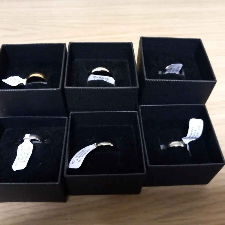 7 ASSORTED 9CT GOLD WEDDING BANDS