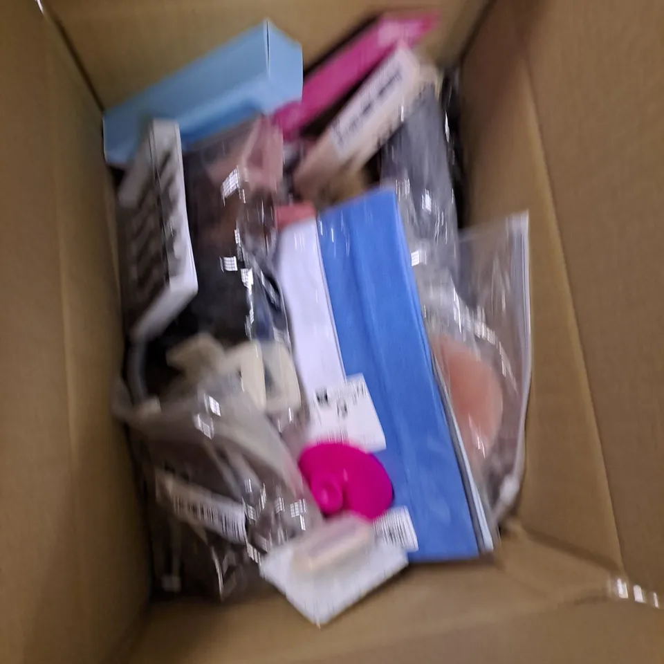 BOX OF APPROXIMATLY 20 ASSORTED ITEMS TO INCLUDE BYOMA, REVOLUTION, SHEGLAM ETC