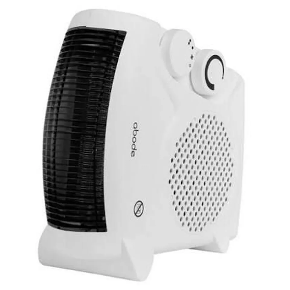 BOXED ABODE AFH1001 HOT & COOL FAN HEATER - WHITE