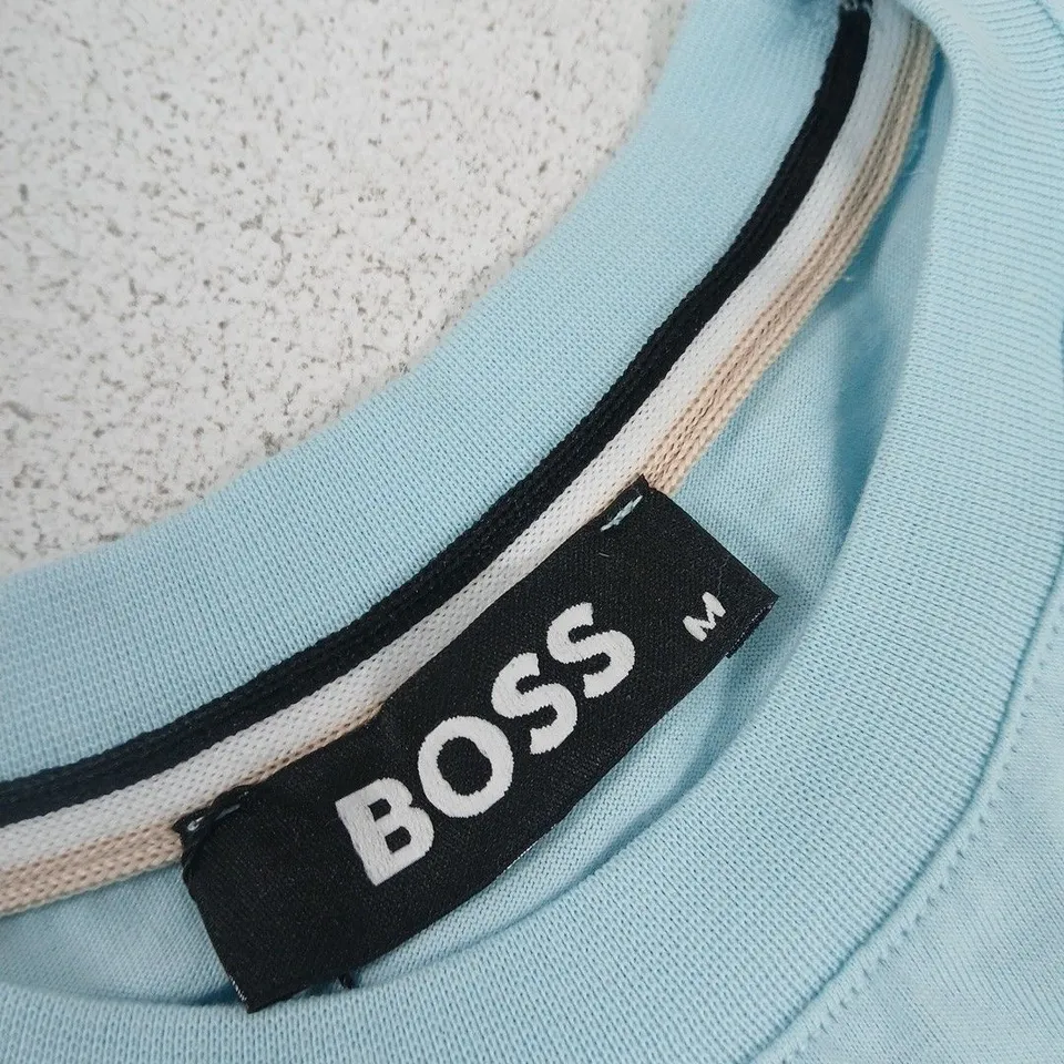 BOSS T-SHIRT – LIGHT BLUE, UK SIZE M
