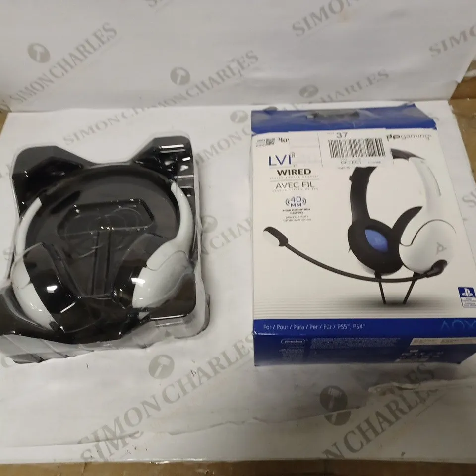 BOXED PDP GAMING LVL40 WIRED STEREO GAMING HEADSET - PLAYSTATION 5 & 4 