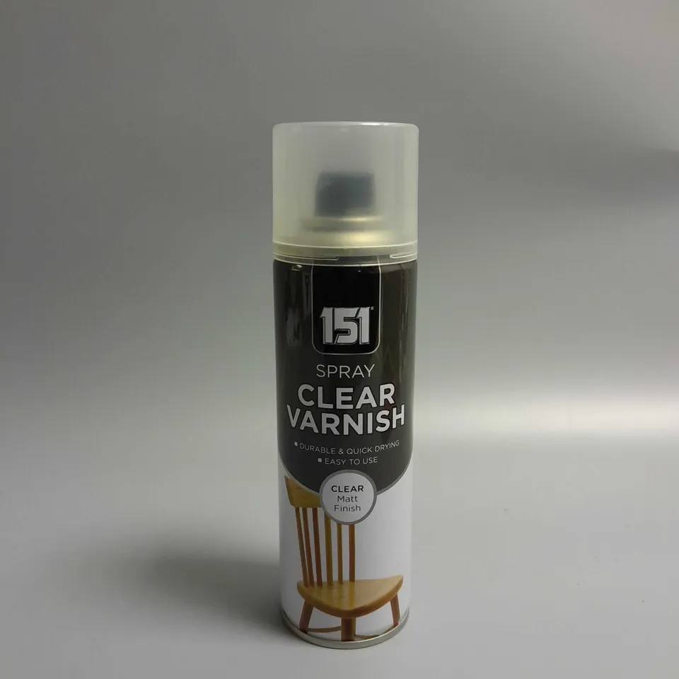 APPROXIMATELY TWELVE 151 SPRAY CLEAR VARNISH 250ML - CLEAR MATT FINISH