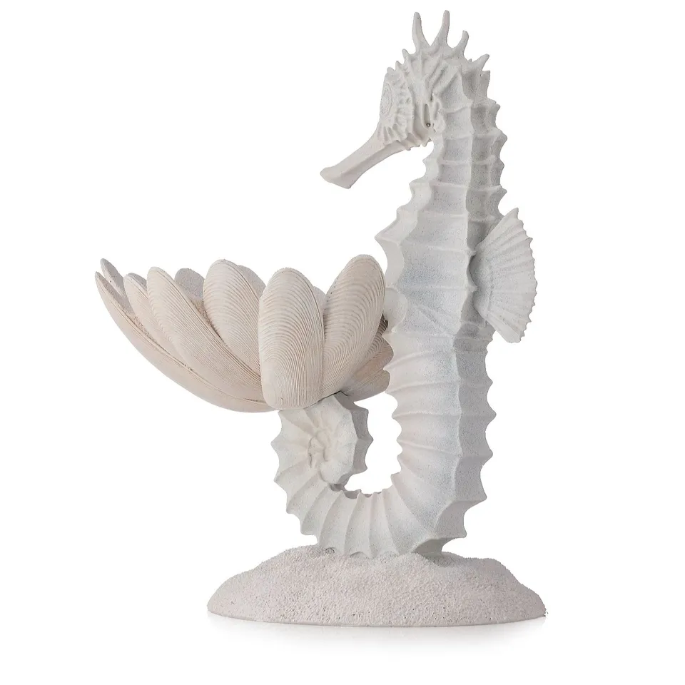 GARDEN REFLECTIONS COASTAL EDIT SEAHORSE BIRD BATH