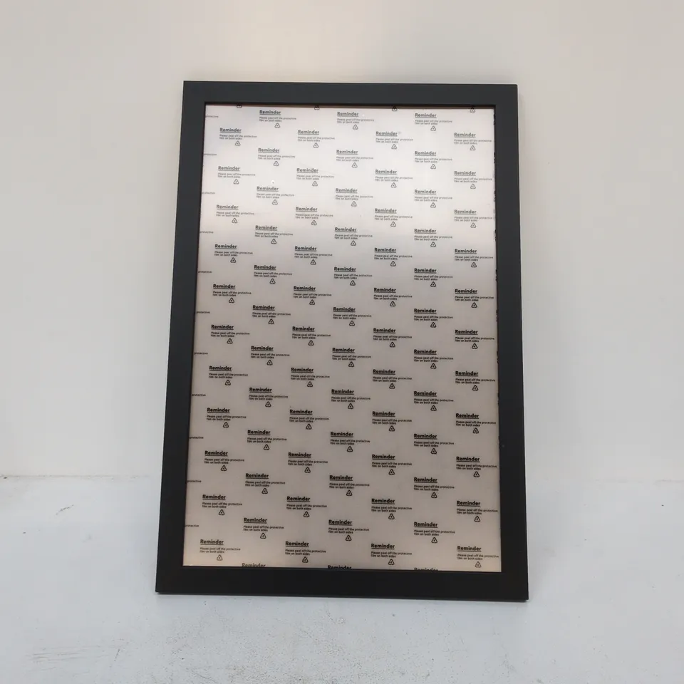 BLACK WOODEN FRAME 36 X 54 APPROXIMATELY
