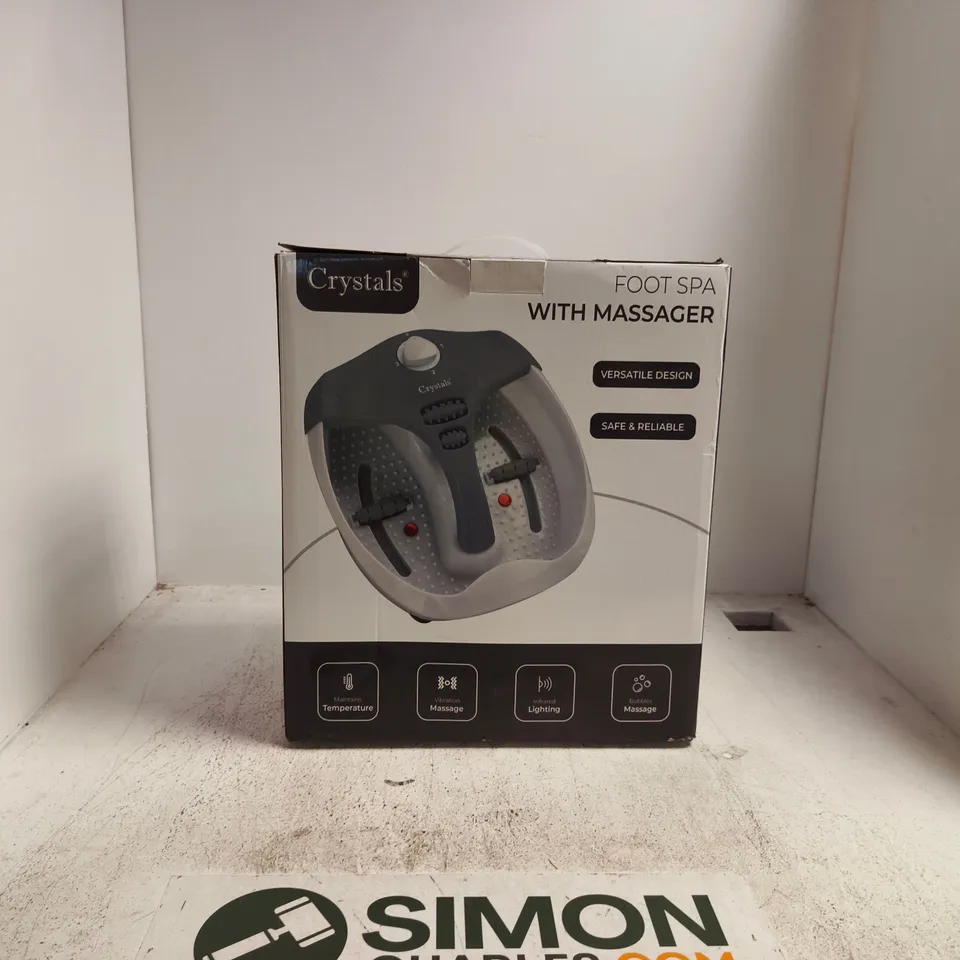 CRYSTALS FOOT SPA WITH MASSAGER BOXED